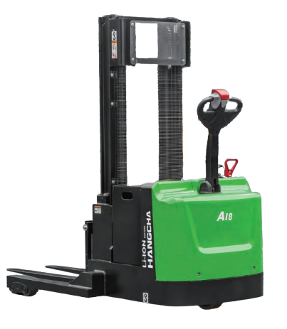 A Series Lithium-Ion Industrial Walkie Straddle Stacker